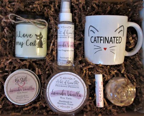 CAT LOVER Gift Gift Box or Basket From Texas Handmade - Etsy | Gifts, Gift boxes for women, Fall ...