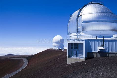 Big Island Mauna Kea Gemini Observatory Hawaii Stock Image - Image of ...