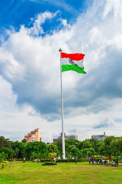 National Flag of India, New Delhi Editorial Stock Photo - Image of park ...