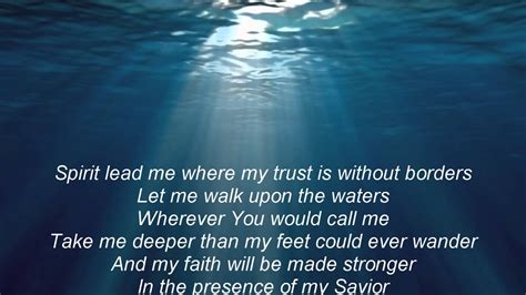 OCEANS HILLSONG UNITED WITH LYRICS CELESTE DONNER - YouTube