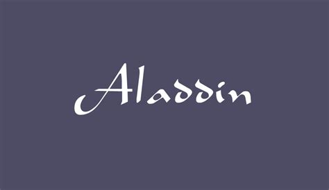 Aladdin font - Aladdin font download