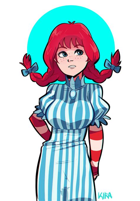 Wendy's mascot by grasstains on DeviantArt