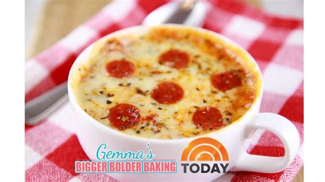 Microwave Mug Pizza on TODAY.com - Gemma’s Bigger Bolder Baking