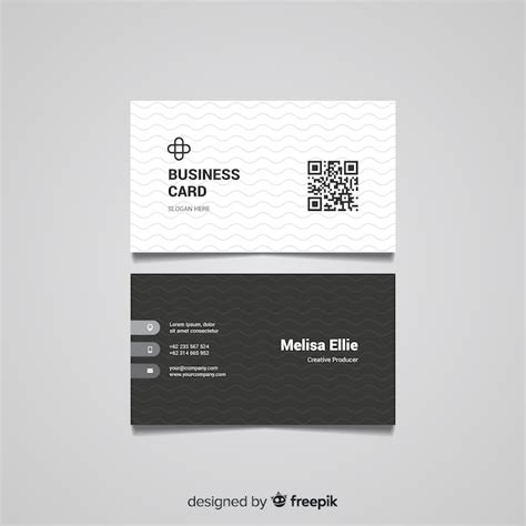 Free Vector | Flat business card template