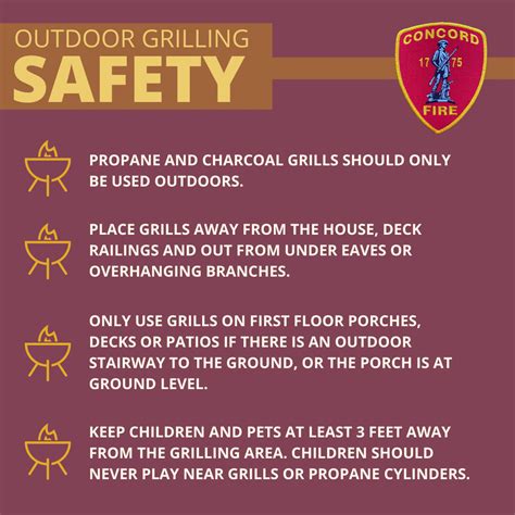 Concord Fire Department Offers Tips for Grilling Safety - John Guilfoil Public Relations LLC