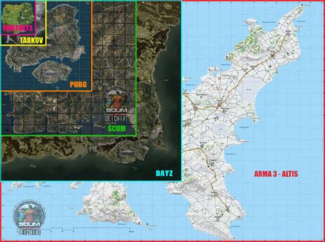 Map size comparison to Altis or Chernarus? : r/SCUMgame