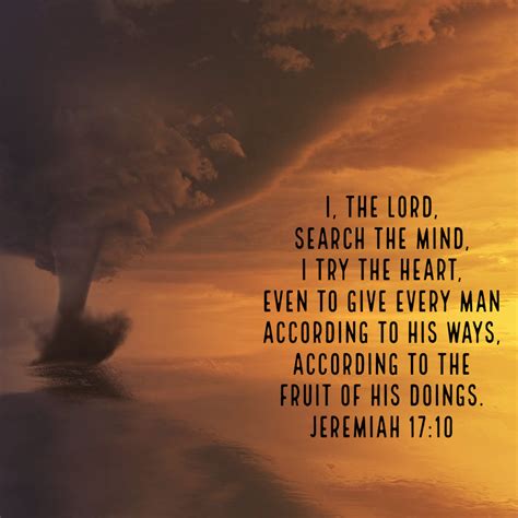 Jeremiah 17:10 – I Search the Mind - Encouraging Bible Verses