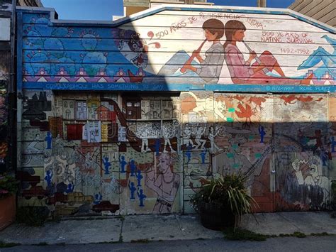 Murals in Mission District, San Francisco Editorial Photo - Image of francisco, rocks: 100228651