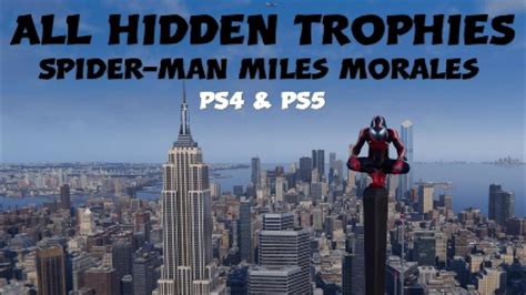 ALL HIDDEN TROPHIES on Spider-Man Miles Morales (Non-story Related) PS4 + PS5 - YouTube