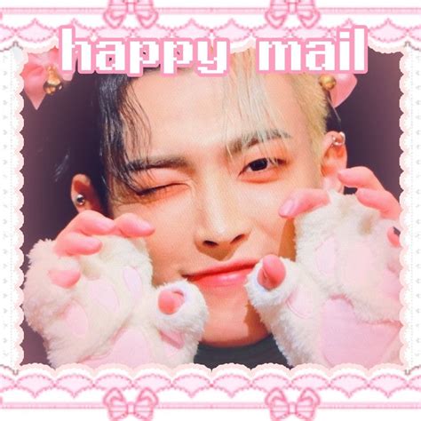 kim honjoong ateez kpop mail sticker / stickers #hongjoong #홍중 Printable Stickers, Cute Stickers ...