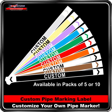 Custom Pipe Marking Label - Performance Decals & Signage