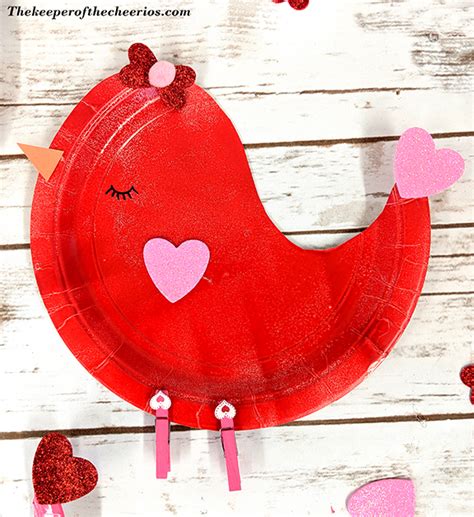 Paper Plate Love Birds - The Keeper of the Cheerios