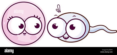 Sperm and egg cell cartoon Stock Vector Image & Art - Alamy