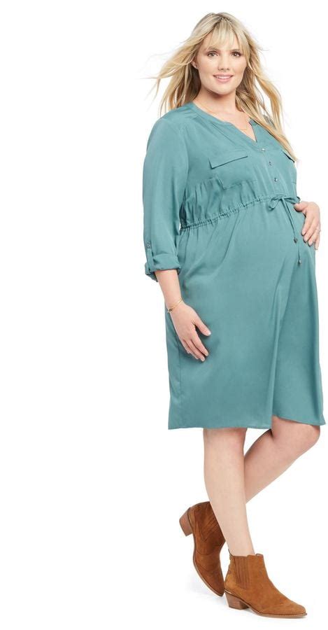 Motherhood Maternity Plus Size Maternity Shirt Dress | Cheap Maternity Dresses | POPSUGAR Family ...