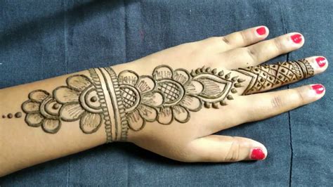 Beautiful Arabic Shaded Back Hand Mehndi Designs for Beginners - YouTube