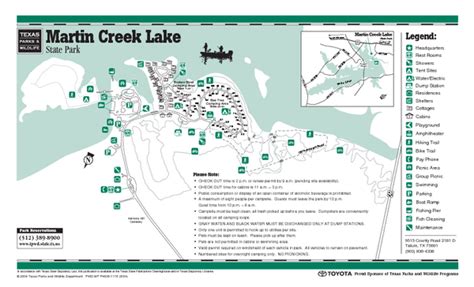 Inks: Inks Lake State Park Map