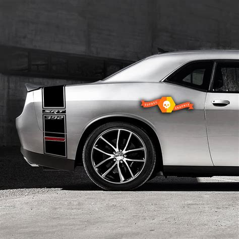 Dodge Challenger Hemi SRT 392 Tail Band Decal Sticker graphics fits to ...