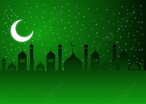 Dark Green Gradient Eid Mubarak Ramadan Background, Eid, Mubarak ...