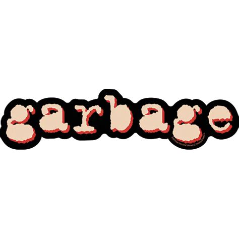 Garbage Band Logo - Vinyl Sticker at Sticker Shoppe