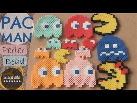 PAC MAN Perler Bead Magnets | Back To School How To | SoCraftastic - YouTube