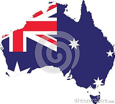 Australia Flag Map Vector Sketch Up | CartoonDealer.com #90798395