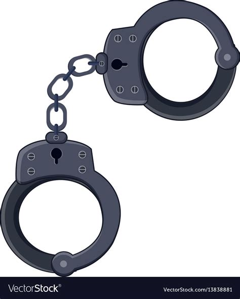 Handcuffs icon cartoon style Royalty Free Vector Image