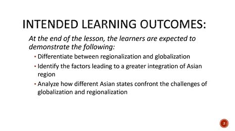 SOLUTION: Asian Regionalism Globalization Versus Regionalization Presentation - Studypool