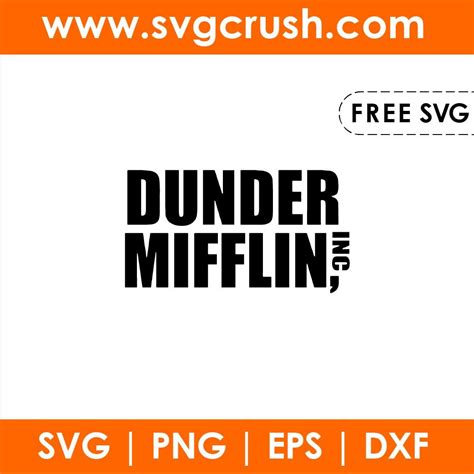 Free Dunder mifflin svg free cut files DXF - PNG – EPS Format Available | Free svg cut files ...