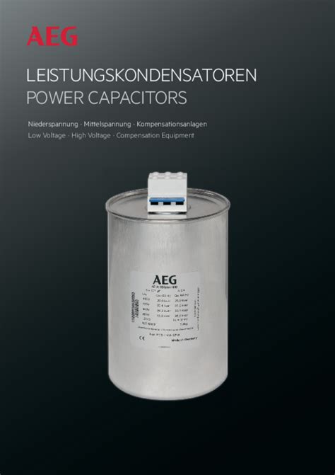 Capacitors | AEG Industrial Engineering | AEG Industrial Engineering