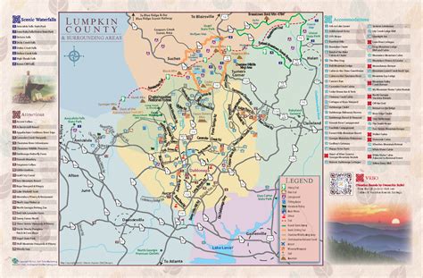 Lumpkin County Map - Dahlonega Visitors Center