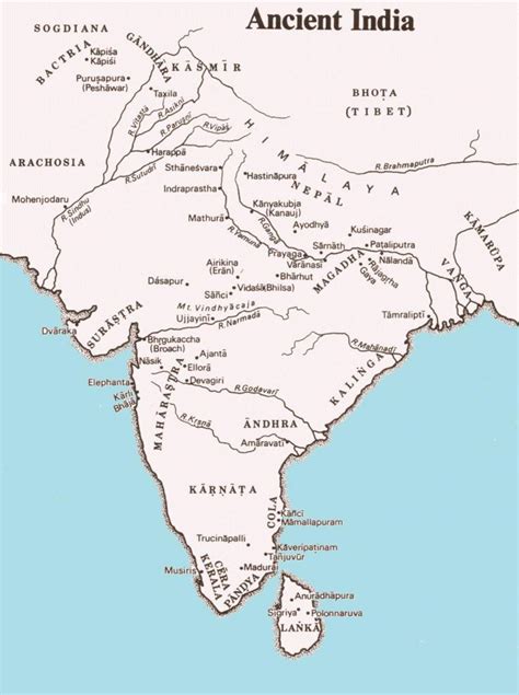 Map of ancient India - Ancient India map (Southern Asia - Asia)