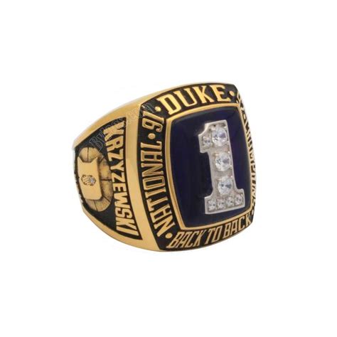 1992 Duke Blue Devils Basketball National Champions Ring – Best ...