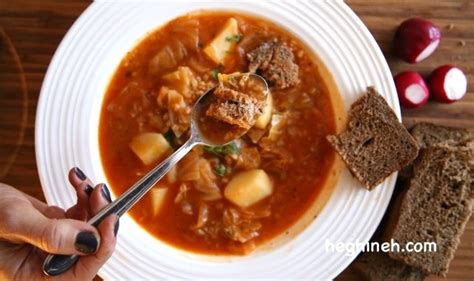 Pickled Cabbage Soup Recipe - Qrchik - Քրչիկ - Крчик - Heghineh.com