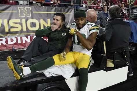 Randall Cobb Leaves Game with Chest Injury, Will Not Return