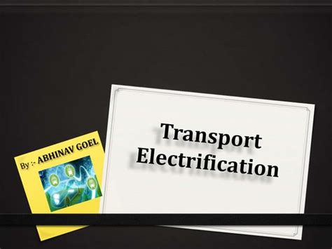 Transport Electrification | PDF