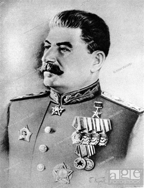 Joseph Stalin (1878-1953), leader of the Soviet Union, Stock Photo ...