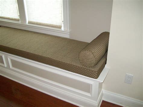 This bench seat cushion is extremely comfy... | Bench seat cushion, Window bench seat, Custom ...
