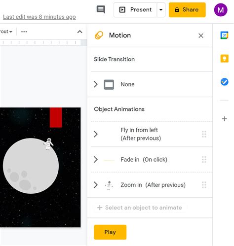 Google Slides: Adding Transitions and Animations