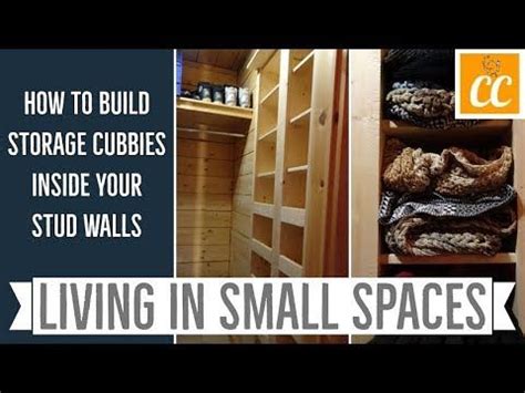 How To Build Storage Cubbies Inside Your Walls DIY Tiny Home - YouTube ...