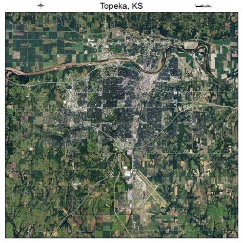 Aerial Photography Map of Topeka, KS Kansas