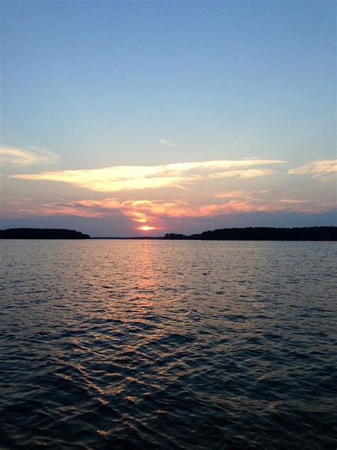 Lake Murray Sunset Photograph by M West - Fine Art America