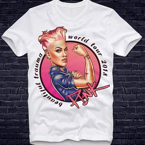 T Shirt Pink Beautiful Trauma World Tour Revenge Album P Nk P Nk Singer ...