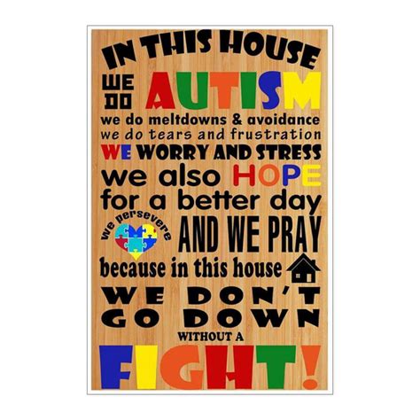 In This House We Do Autism - Poster – Autism Awareness America