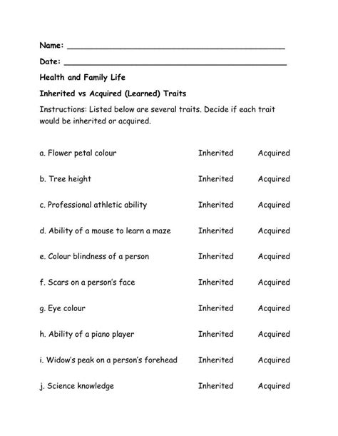 Acquired vs Inherited Traits 423185 | QutellM | Live