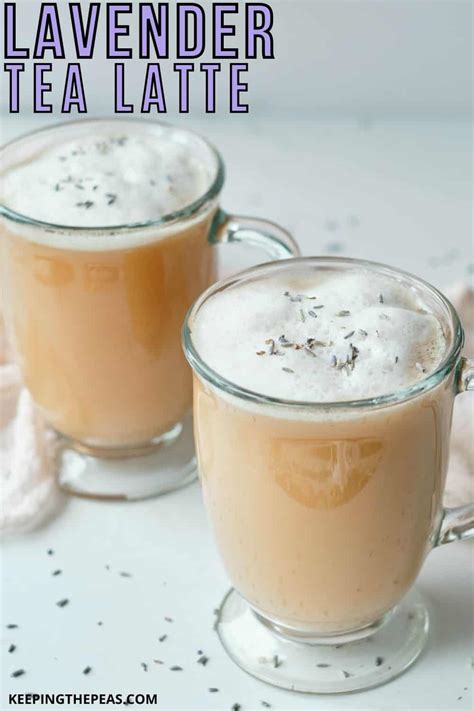 Lavender Tea Latte with Almond Milk | Keeping the Peas