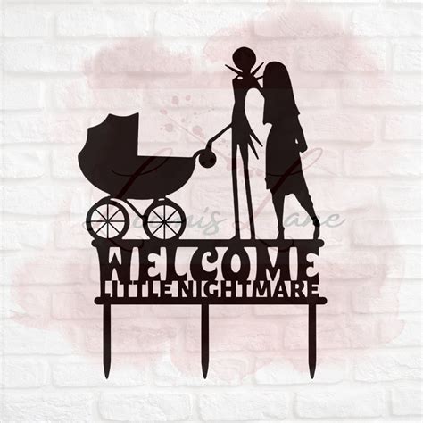 Nightmare Before Christmas Themed Baby Shower Welcome Poster Sign Decor Decoration Supply ...