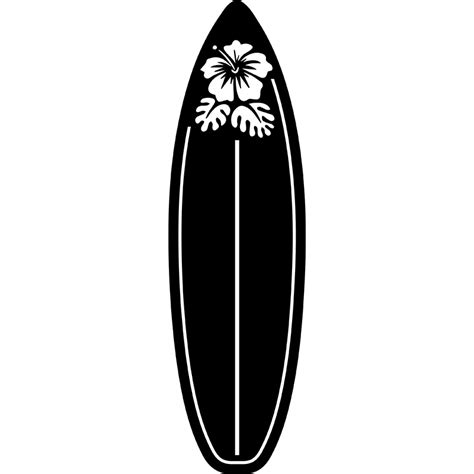 Sticker surf planche avec une fleur – Stickers STICKERS CHAMBRE ADO ...