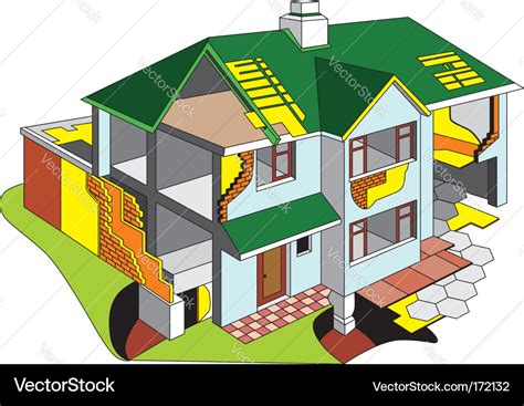 House diagram Royalty Free Vector Image - VectorStock