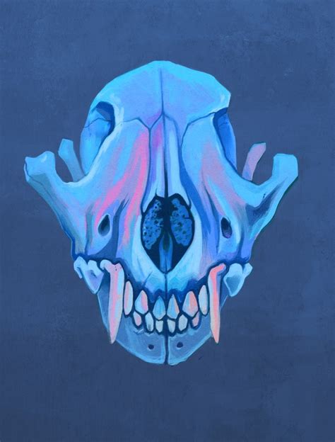 Coyote skull, an art print by FoxbergART Foxberg - INPRNT