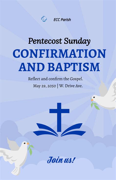 Pentecost Sunday Poster Template - Edit Online & Download Example | Template.net